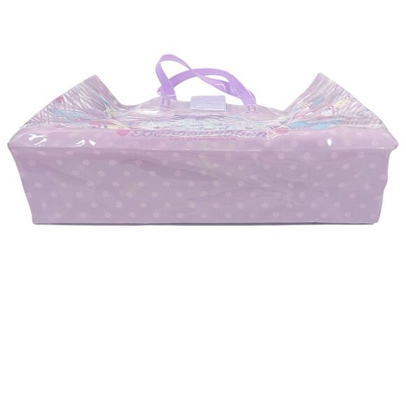 Sanrio BonBonRibbon Candy Vinyl Tote Bag w/Snap Pink Bow Cute 2012, 2015 Rare - Picture 4 of 12